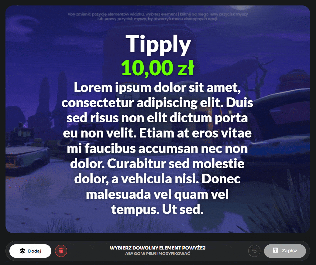 Przykład zarządzania konfiguratorem w Tipply