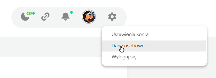 Zakładka: Dane osobowe